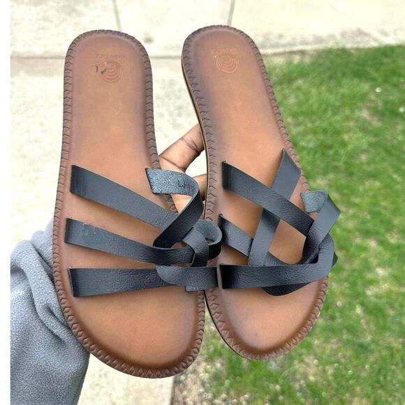 HIGH TIDE LADIES "SEINA" OXEN SANDAL Size 11 Black Shoes - Picture 9 of 11